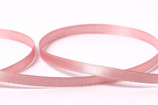 Лента атласная 0,6 см нежно-розовая, 23 м