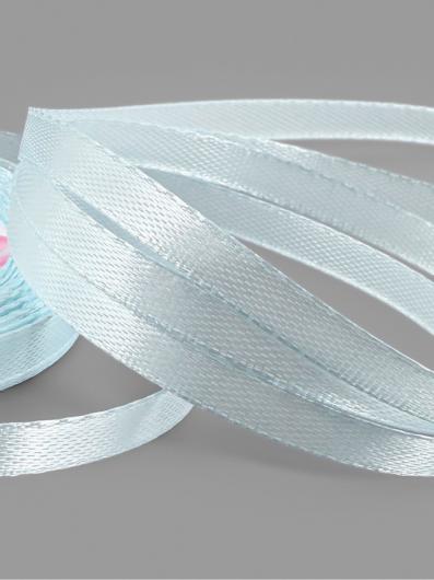 Лента атласная 0,6 см нежно-голубая 13, 23м