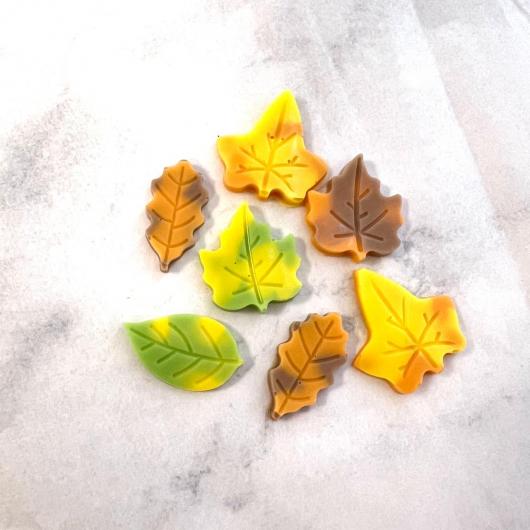 Фигурка из шоколадной глазури Осенние листья (7шт)