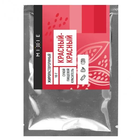 Краситель сухой MIXIE жирорастворимый Красный-красный  10 гр